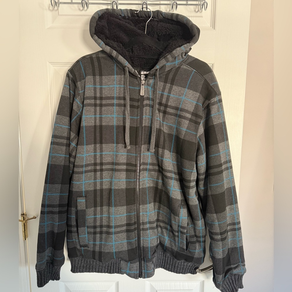 Machine Black and Gray Hoodie